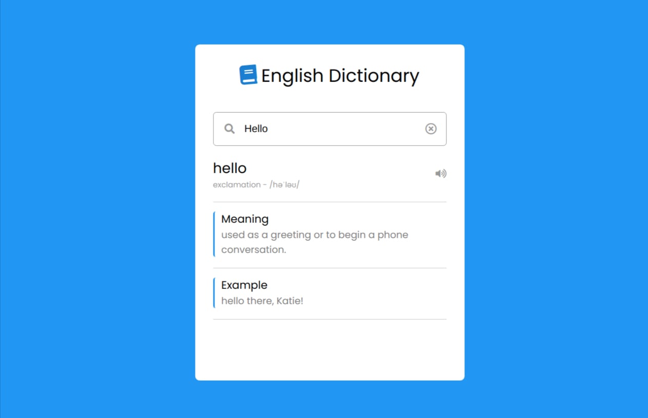 Dictionary App